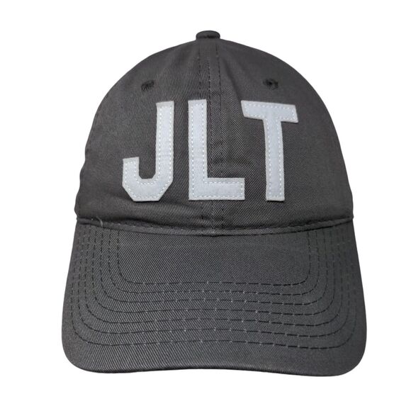 JLT Aviate Slideback Hat Gray OSFM Adjustable Vent Holes 6 Panel - Picture 1 of 8